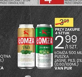 Piwo Łomża promocja w Wafelek