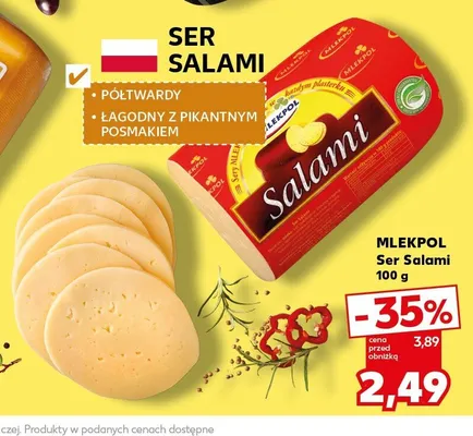 Ser Salami MLEKPOL promocja w Kaufland