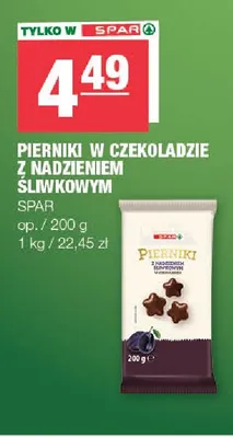 Pierniki w czekoladzie z nadzieniem śliwkowym SPAR promocja w SPAR