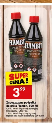 Zagęszczona podpałka do grilla Flambit promocja w Twój Market