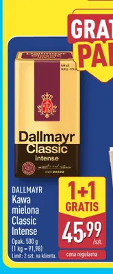 Kawa mielona Dallmayr Classic Intense promocja w Aldi