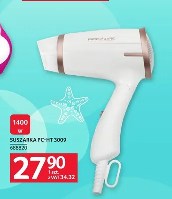 Suszarka do włosów Profi Care PC-HT 3009 promocja w Selgros