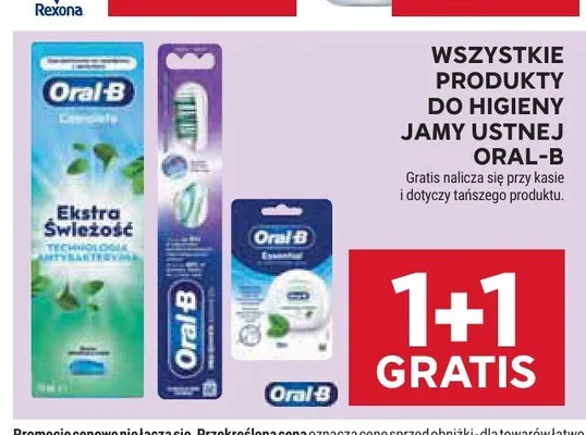 Produkty do higieny jamy ustnej Oral-B promocja w Stokrotka