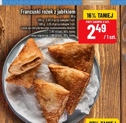 Francuski rożek z jabłkiem promocja w POLOmarket