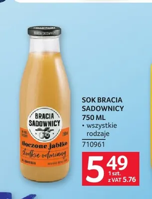 Sok Bracia Sadownicy promocja w Selgros
