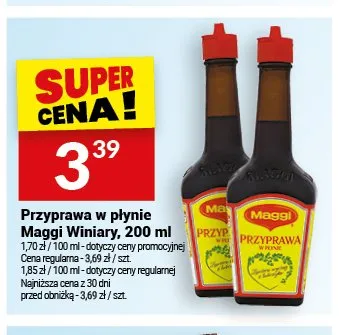 Przyprawa w płynie Maggi Winiary 200ml promocja w Twój Market