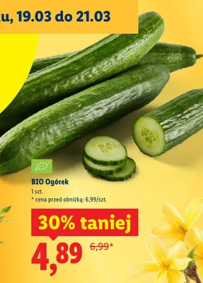 Ogórek BIO promocja w Lidl