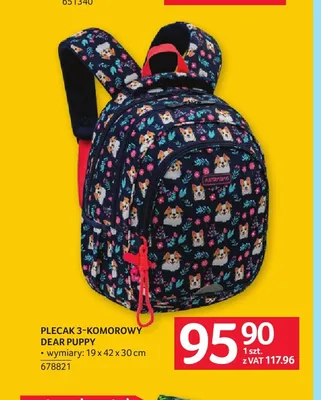 Plecak 3-komorowy Astrabag Dear Puppy promocja w Selgros