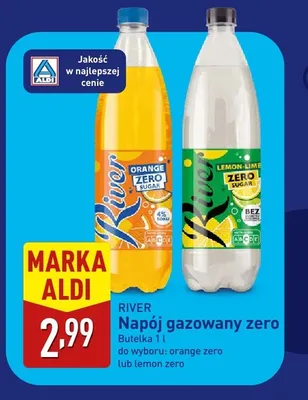Napój gazowany zero lemon zero promocja w Aldi