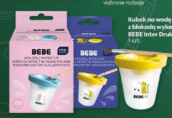 Kubek na wodę z blokadą wylania BEBE Inter Druk promocja w Delikatesy Centrum