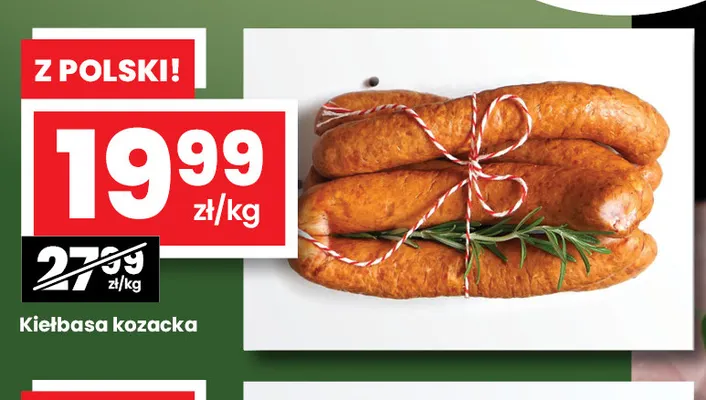 Kiełbasa kozacka promocja w emma MARKET