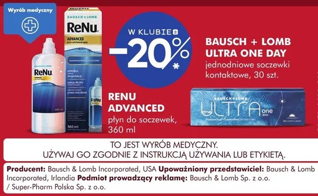 Jednodniowe soczewki kontaktowe 30 szt. promocja w Super-Pharm
