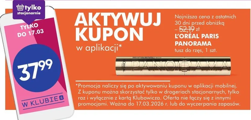 Panorama tusz do rzęs promocja w Super-Pharm