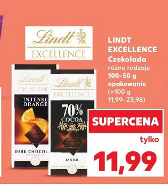 Czekolada Excellence Intense Orange Lindt promocja w Kaufland