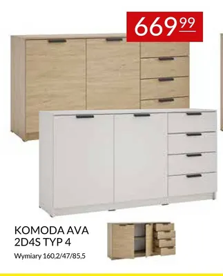 Komoda Ava 2D4S typ 4 promocja w Abra Meble