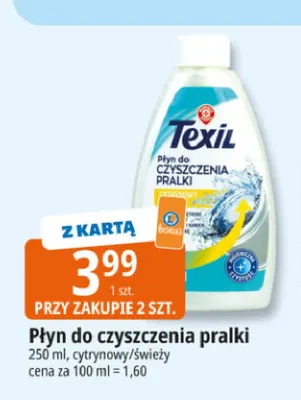 Płyn do czyszczenia pralki cytrynowy Texil promocja w Leclerc