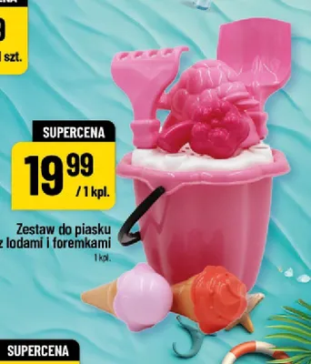 Zestaw do piasku z lodami i foremkami promocja w POLOmarket