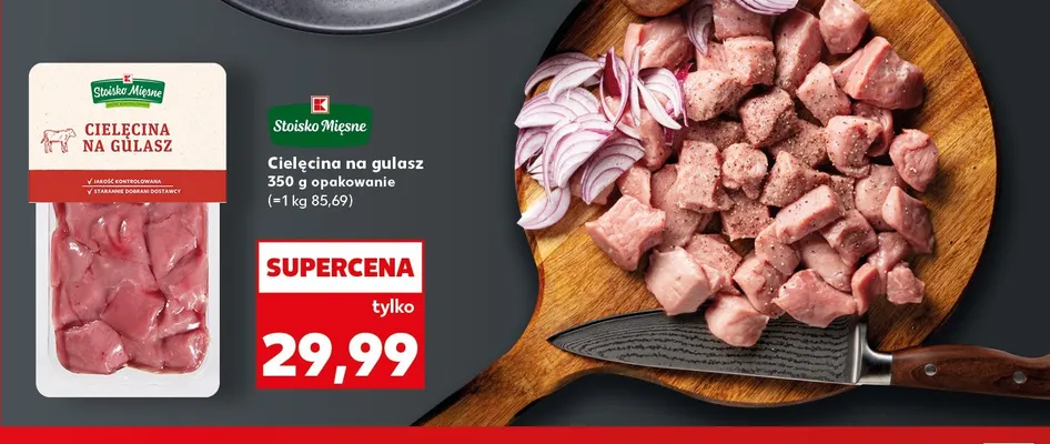 Cielęcina na gulasz Stoisko Mięsne promocja w Kaufland