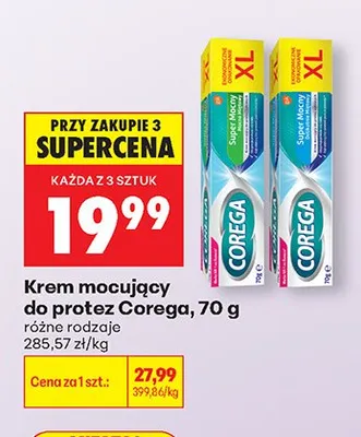 Krem mocujący do protez Corega promocja w Biedronka