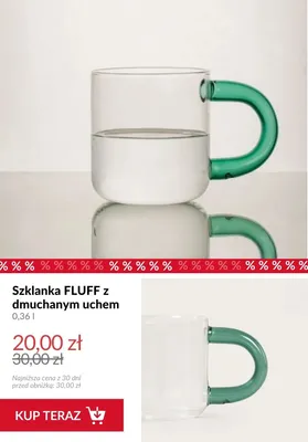 Szklanka FLUFF z dmuchanym uchem promocja w Homla