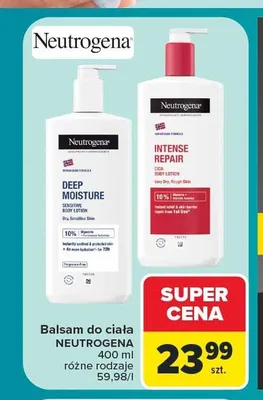 Balsam do ciała Neutrogena Deep Moisture promocja w Carrefour Market