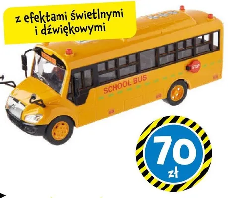 Autobus szkolny promocja w Tedi