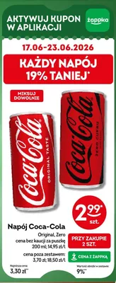 Napój Coca-Cola Zero promocja w Żabka