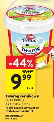 Twaróg sernikowy promocja w Intermarche
