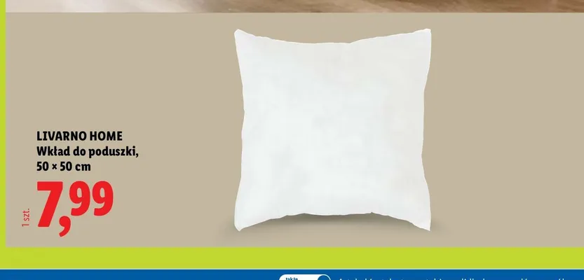 Wkład do poduszki LIVARNO HOME promocja w Lidl