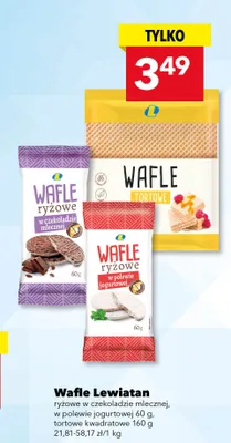 Wafle ryżowe w polewie jogurtowej Lewiatan promocja w LEWIATAN