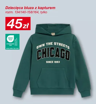 Dziecięca bluza z kapturem promocja w KiK