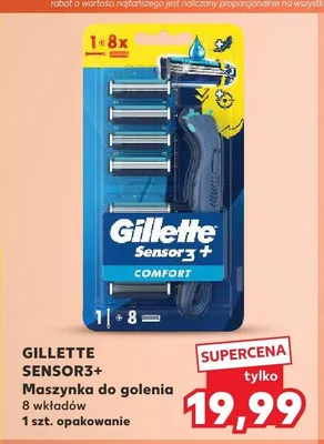 Maszynka do golenia Gillette Sensor3+ Comfort promocja w Kaufland