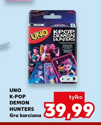 Gra karciana UNO K-Pop Demon Hunters promocja w Kaufland