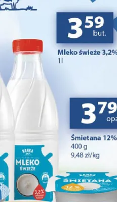 Mleko świeże Kanka 3,2% promocja w Delikatesy Centrum