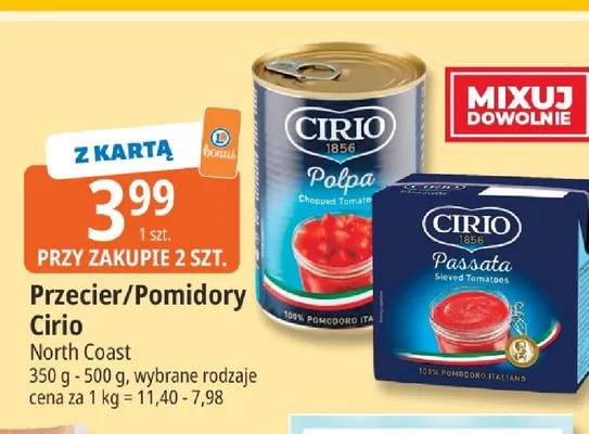 Przecier pomidory Cirio promocja w Leclerc