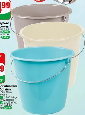 Wiadro z uchwytem metalowym 10 l promocja w Dino
