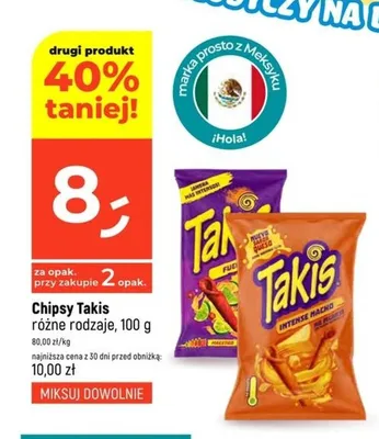Chipsy Takis Fuego 100g promocja w Dealz