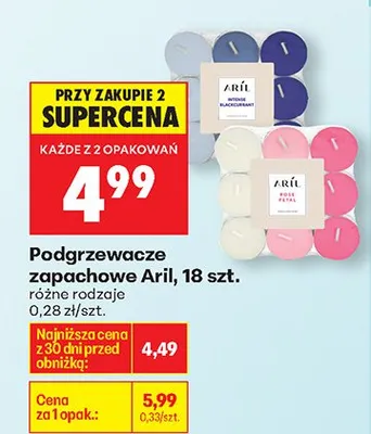 Podgrzewacze zapachowe różne rodzaje promocja w Biedronka