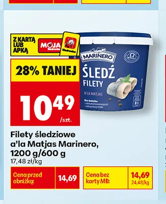 Filety śledziowe a'la Matjas Marinero promocja w Biedronka