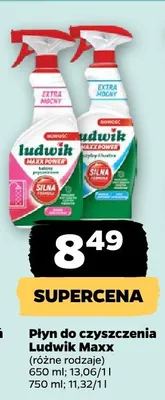 Płyn do czyszczenia Ludwik Maxx promocja w Netto