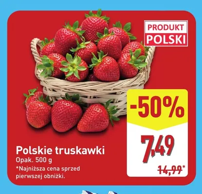 Truskawki polskie promocja w Aldi