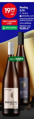 Wino Riesling Weißer Edelstein wytrawne promocja w Żabka