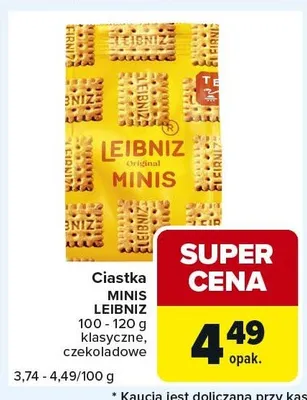 Ciastka MINIS LEIBNIZ promocja w Carrefour Express
