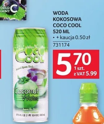 Woda kokosowa Coco Cool promocja w Selgros