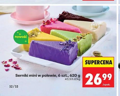 Serniki mini w polewie 6-pak promocja w Biedronka