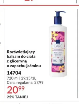 Rozświetlający balsam do ciała z gliceryną o zapachu jaśminu promocja w AVON