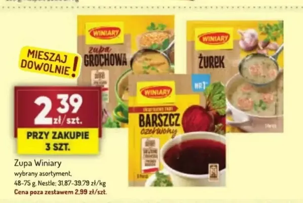 Zupa barszcz czerwony Winiary promocja w Avita