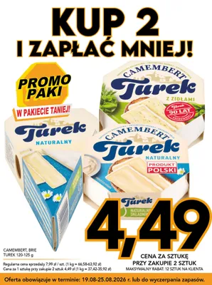 Ser Brie Turek naturalny promocja w Kupiec