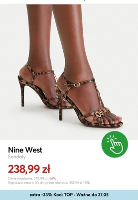 Sandały Nine West promocja w eobuwie.pl