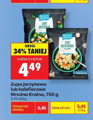 Zupa kalafiorowa Mroźna Kraina promocja w Biedronka